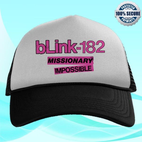 Blink 182 Store Merch Shop Missionary Impossible Tour Trucker Hat