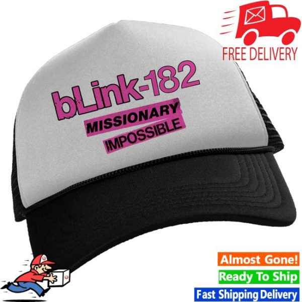 Blink 182 Store Merch Shop Missionary Impossible Tour Trucker Hat