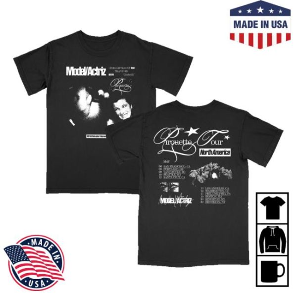 Model Actriz Merch Store Shop 2025 Tour Tee
