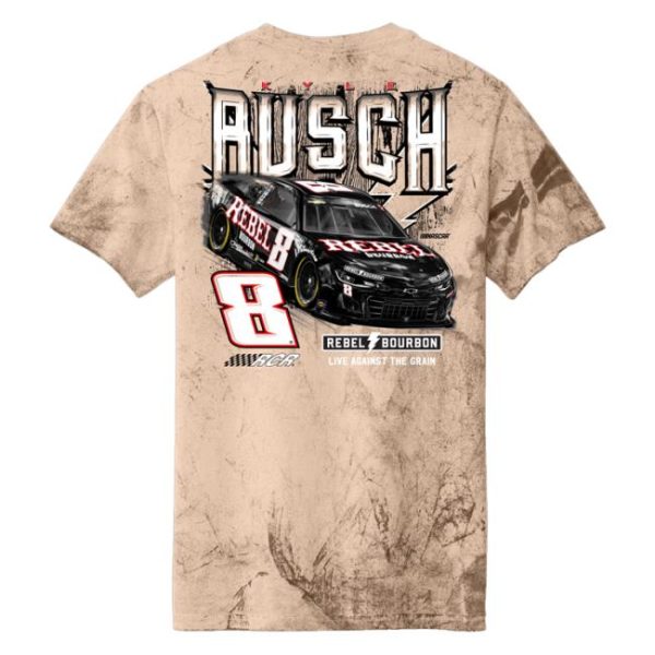 Rcr Racing Merch Store Shop Kyle Busch 2025 Rebel Bourbon Black Car Tee