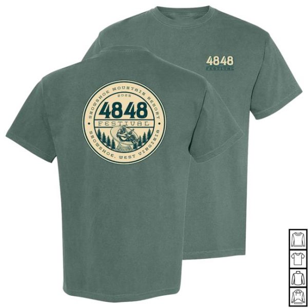 Presspress Merch Store 4848 ’25 Circle Squatch Logo Tee