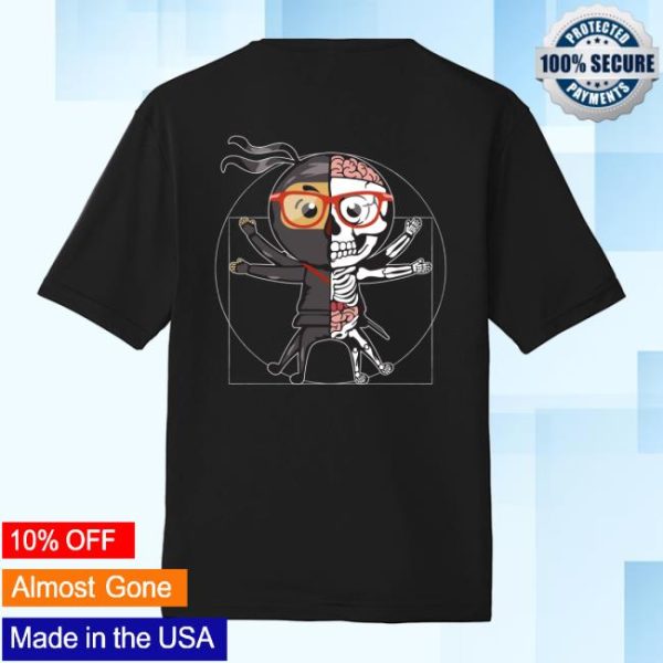 Ninja Nerd Store Merch Vitruvian Ninja Nerd Shirt