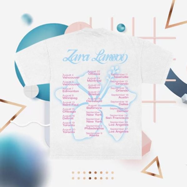 Zara Larsson Store Merch Sparkle Date Back Tour Tee