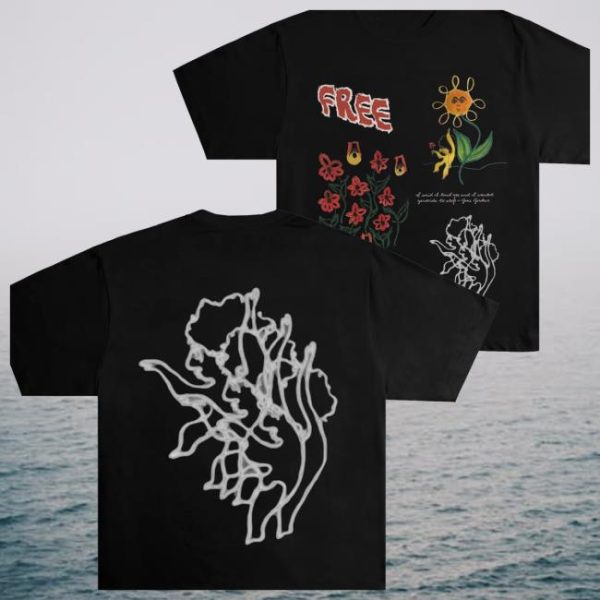 Chnge Store Merch Free Palestine SS Black Tee