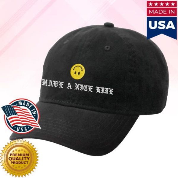 Nowflensing Store Merch Have A Nice Life Smile Hat
