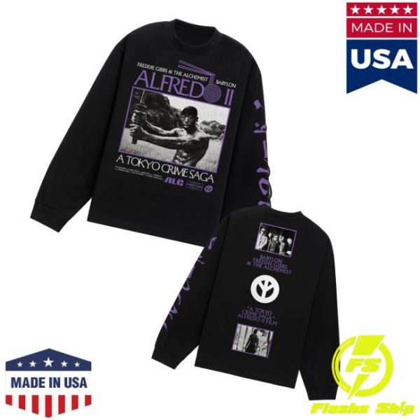 Alfredostokyo Merch Store Alfredo Ii X Babylon Sword Longsleeve Tee