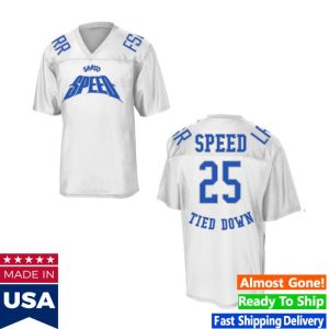 Gang Called Speed Merch Store Tied Down ’25 White Jersey