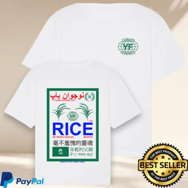 Young Fathers Store Merch Rice White T-Shirt