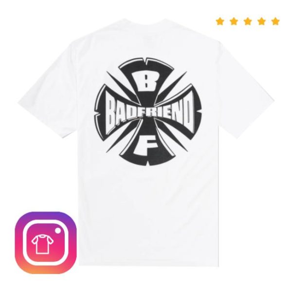 Lo Fi Store Merch Badfriend Knuckle White Tee