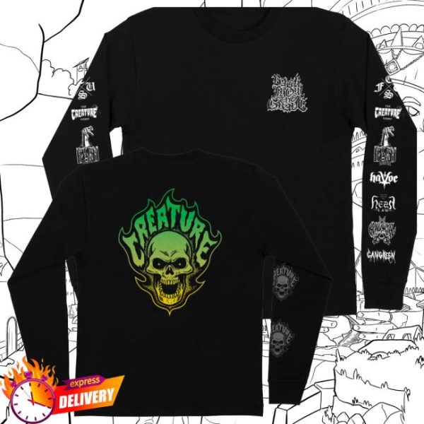 Nhs Skate Direct Store Merch Bonehead Flame Mens Creature Longsleeve T-Shirt