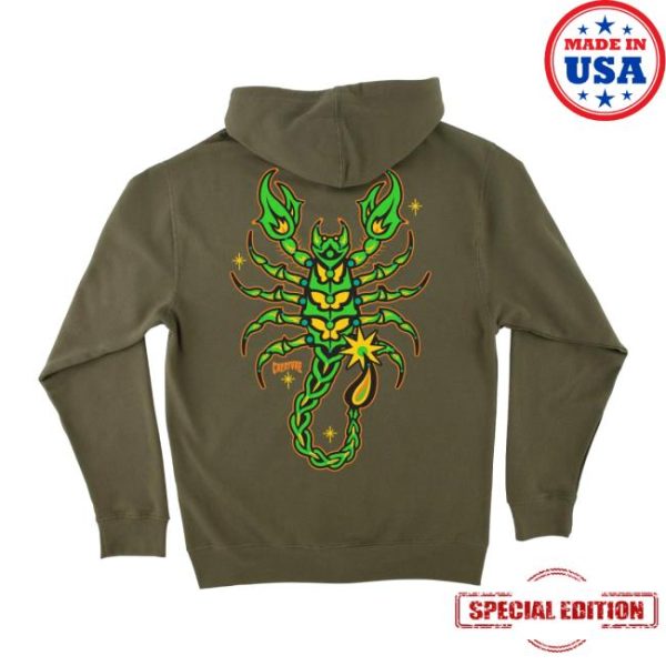 Nhs Skate Direct Store Merch Deadly Sands Mens Creature Zip Hoodie