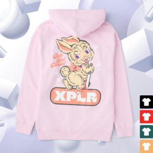 Xplr Store Shop Cute But Cursed Light Pink Hoodie