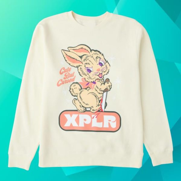 Official Xplr Shop By Sam And Colby Merch Store Cute But Cursed Crewneck
