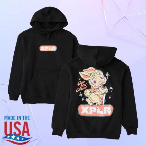 Official Xplr Shop By Sam And Colby Merch Store Cute But Cursed Hoodie