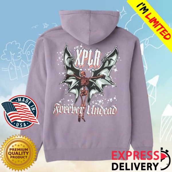 Official Xplr Shop By Sam And Colby Merch Store Forever Undead Hoodie Purple