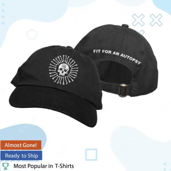 Fit For An Autopsy Merch Store Skull And Bone Dad Hat
