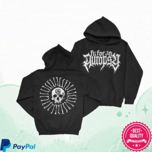 Fit For An Autopsy Merch Store Skull And Bone Hoodie
