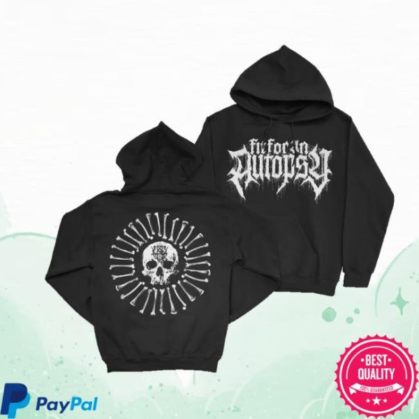 Fit For An Autopsy Merch Store Skull And Bone Hoodie