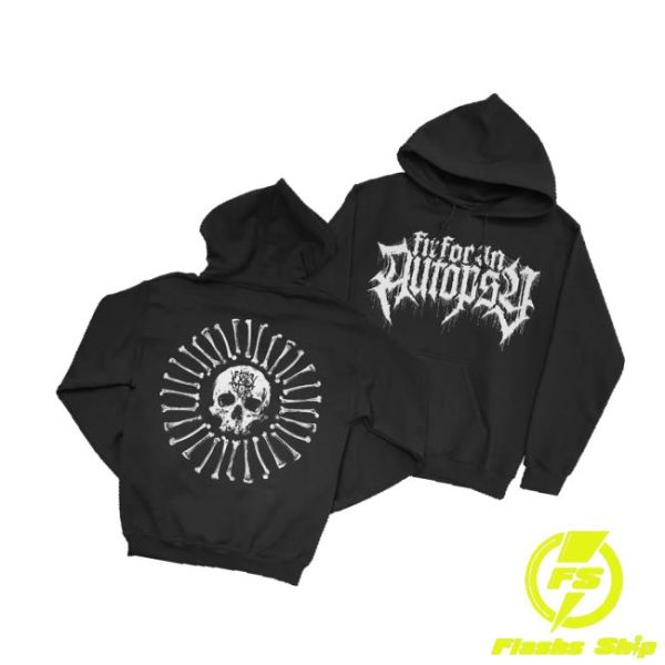 Fit For An Autopsy Merch Store Skull And Bone Hoodie