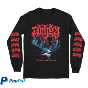 Fit For An Autopsy Merch Store Red Black Hole Long Sleeve