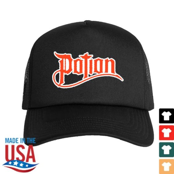 Imprint Merch Store Shop Potion Logo Trucker Hat