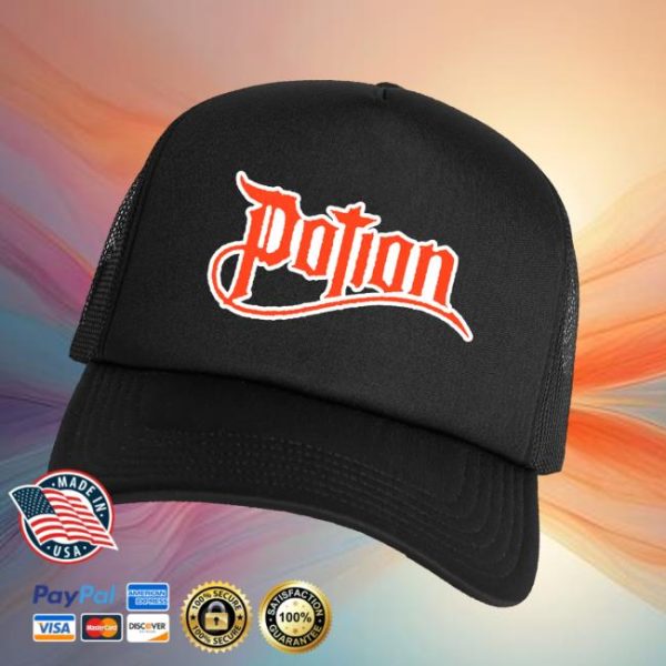 Imprint Merch Store Shop Potion Logo Trucker Hat