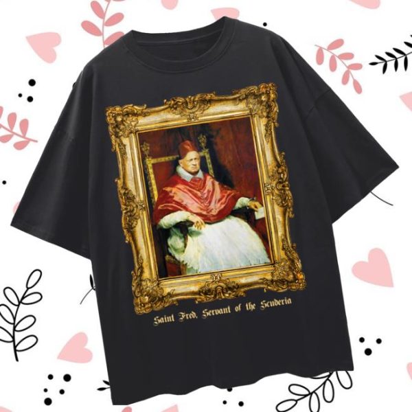 Theredflagspod Store Merch Saint Fred Vasseur Tee