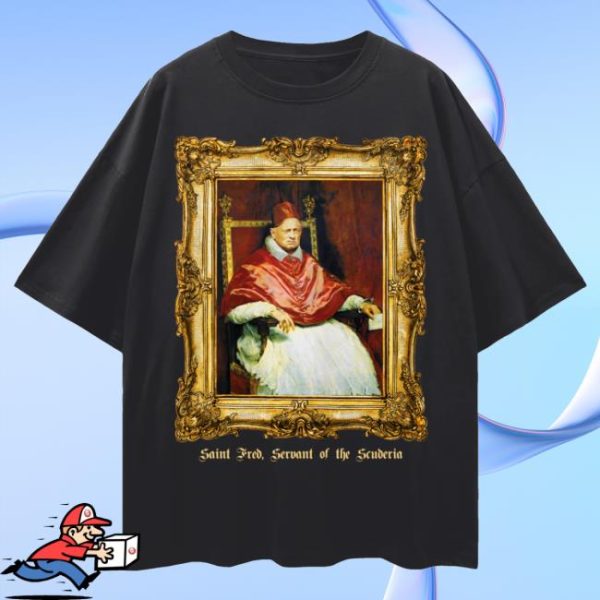 Theredflagspod Store Merch Saint Fred Vasseur Tee