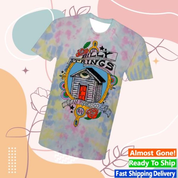 Billy Strings Store Merch San Francisco House Tie Dye Tee