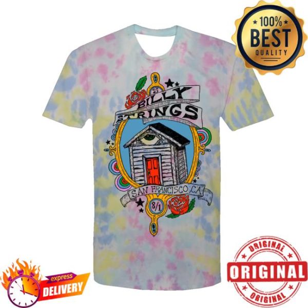Billy Strings Store Merch San Francisco House Tie Dye Tee