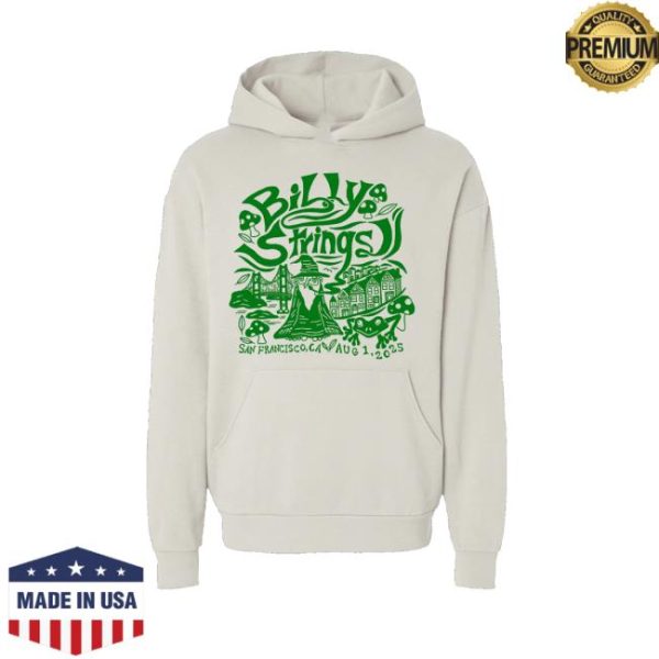 Billy Strings Store Merch San Francisco Wizard Hoodie