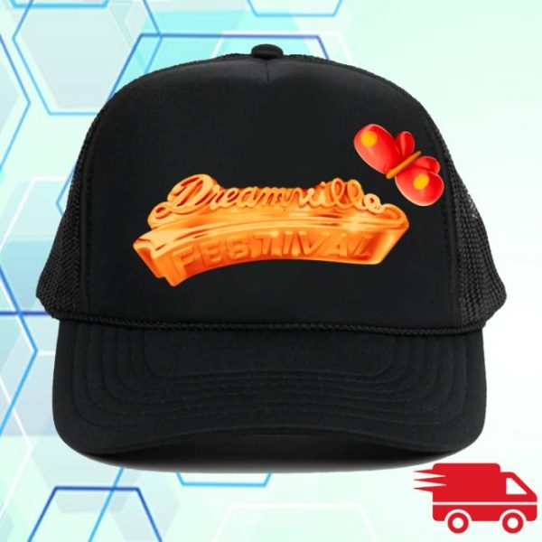 Dreamville Fest Store Merch Dv Fest Gold Bar Logo Black Hat