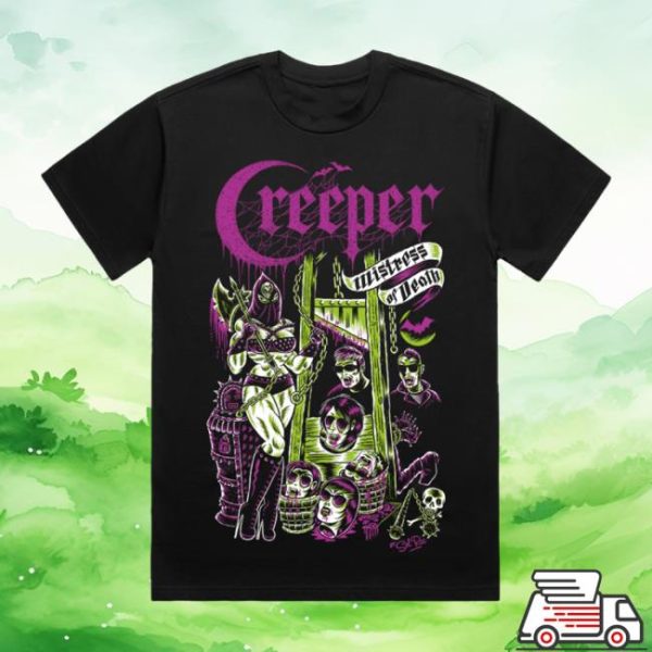 Creeper Cult Store Merch Mistress Of Death Sol Rac T-Shirt