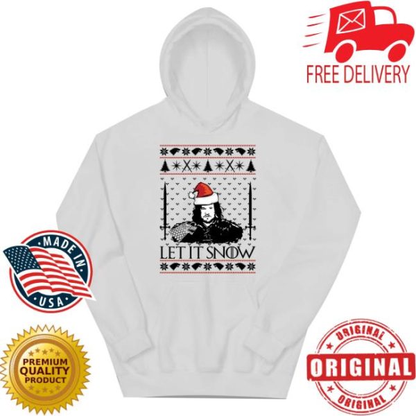 Spoofytees Store Merch Jon Snow Let It Snow Christmas Kids Hoodie