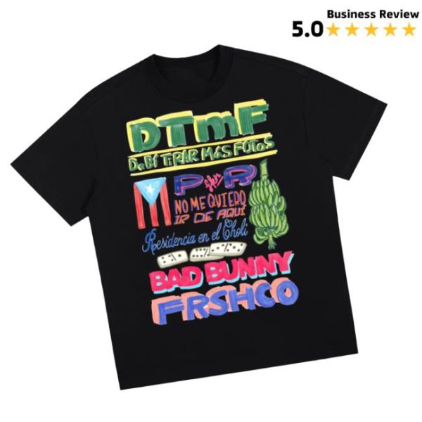 Merch Bad Bunny Store Merch Dtmf Merch Residencia Tour Black Tee