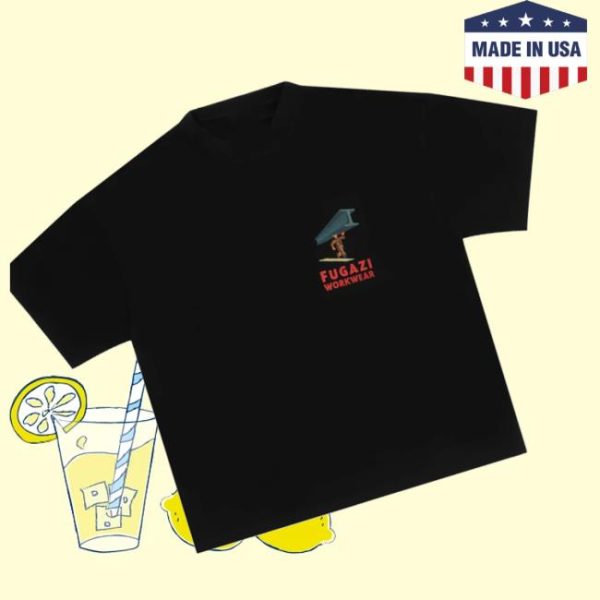 Fugazi Store Merch Beam Black Tee