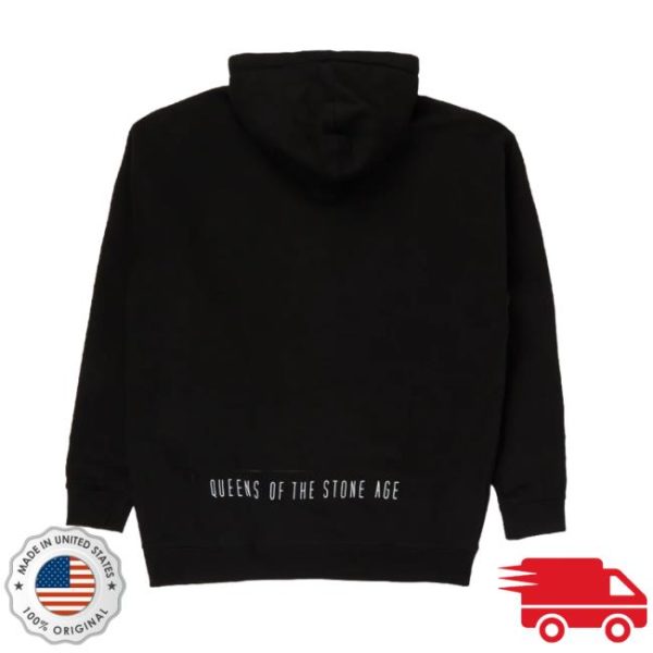 Qotsa Store Merch Lightning Bolt Black Zip Hoodie