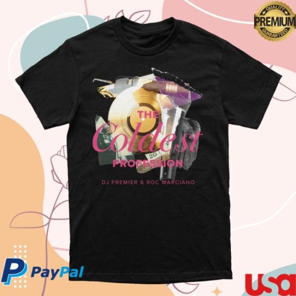 Premier Vinyl Merch Store The Coldest Collage Work T-Shirt Black