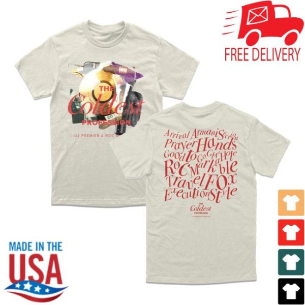 Premier Vinyl Merch Store The Coldest Collage Work T-Shirt White