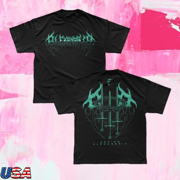 Asking Alexandria Merch Store Shop Crown Sword Tee