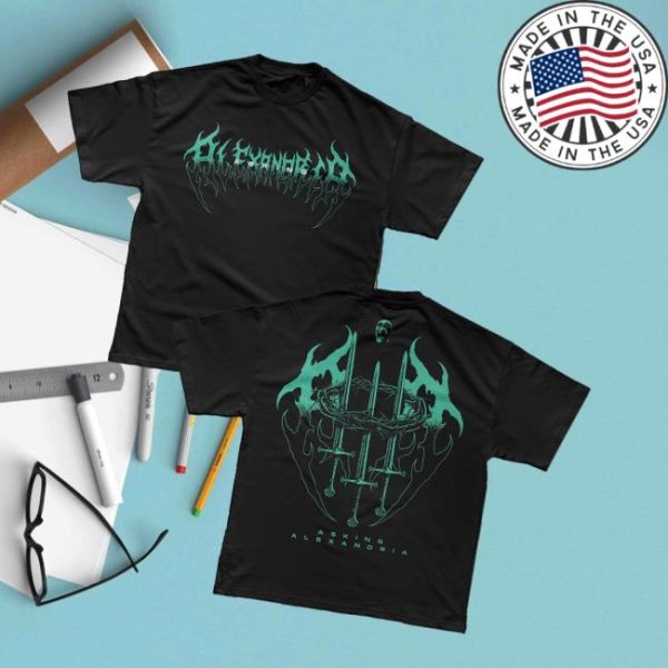 Asking Alexandria Merch Store Shop Crown Sword Tee