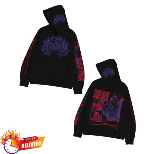 Asking Alexandria Merch Store Shop Black Deathcore Hoodie