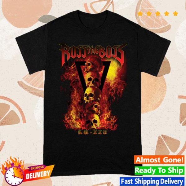 Imprint Merch Store Ross The Boss Skull Flame T-Shirt