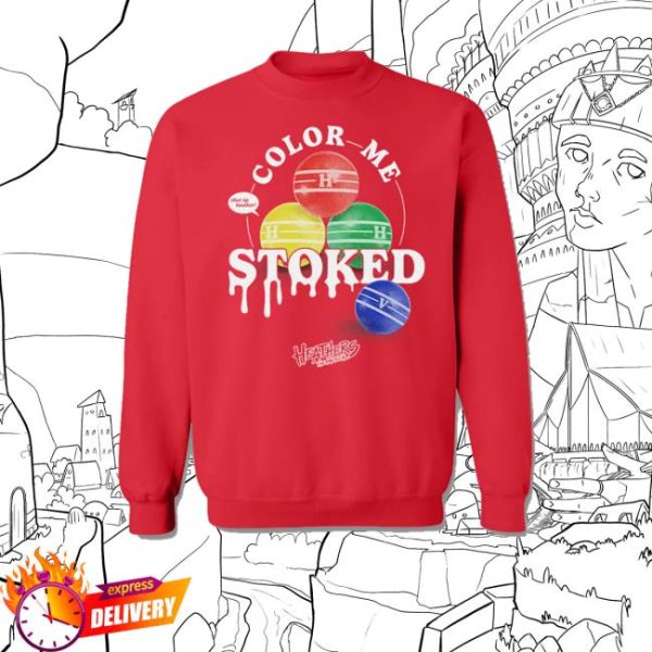 Broadway World Shop Merch Heathers Color Me Stoked Crewneck