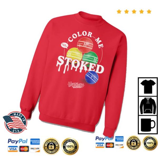 Broadway World Shop Merch Heathers Color Me Stoked Crewneck