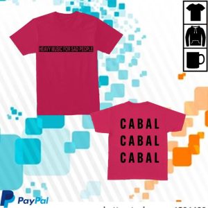 Cabalcult Merch Heavy Music For Sad People T-Shirt