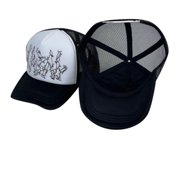 Cabalcult Merch Cabal Logo Trucker Cap In Black
