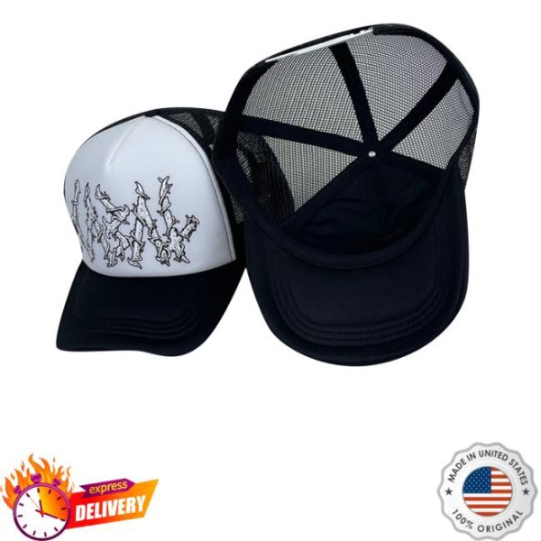 Cabalcult Merch Cabal Logo Trucker Cap In Black