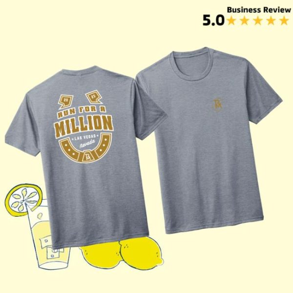 The Run For A Million Store Merch Trfam Lucky Horseshoe Gray Tee
