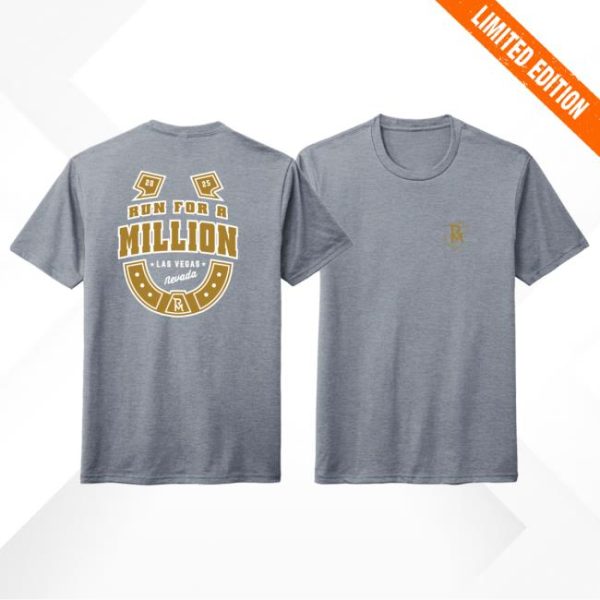 The Run For A Million Store Merch Trfam Lucky Horseshoe Gray Tee